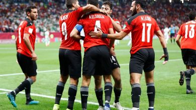 Photo of منتخب مصر بقميصه الأحمر أمام تونس في كأس العرب