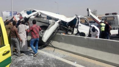 Photo of وقوع حادث سير على طريق شبرا بنها الحر