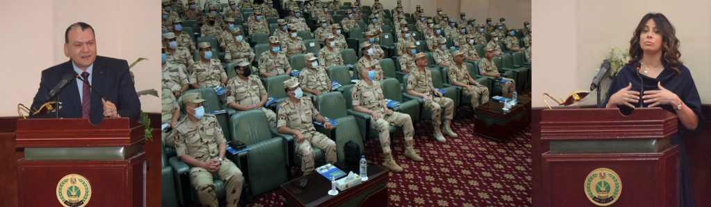 نظمت إدارة الشئون المعنوية للقوات المسلحة ندوة تثقيفية لرجال القوات المسلحة بالأفرع الرئيسية والتشكيلات التعبوية وقيادات قوات الصاعقة والمظلات عبر تقنية الفيديو كونفرانس مع المختصين من وزارتى المالية والتنمية المحلية. وإستعرضت سارة عيد رئيس وحدة الشفافية والمشاركة المجتمعية والمتحدث الرسمى لوزارة المالية عدد من الموضوعات وجهود الوزارة بمختلف القطاعات والدور الذى تقوم به فى الإصلاحات الإقتصادية المالية بما يتوافق مع رؤية الدولة المصرية وخططها المستقبلية . جاء ذلك فى إطار حرص القيادة العامة للقوات المسلحة على التعاون المثمر والبناء مع مختلف مؤسسات الدولة لتوعية وتنوير الشباب المصرى لما تقوم به الدولة من إنجازات بمختلف المجالات لتوفير الحياة الكريمة لأبناء الشعب المصرى العظيم ، وتنفيذاً لتوجيهات الرئيس عبد الفتاح السيسى رئيس الجمهورية القائد الأعلى للقوات المسلحة بتكثيف الدور التوعوى لكافة الوزارت وإبراز ما يتم بذله من مجهودات ملموسة على أرض الواقع لدفع عجلة التنمية بمختلف محافظات الجمهورية . كما ألقى الدكتور هشام الهلباوى مساعد وزير التنمية المحلية لتطوير الريف المصرى والمشروعات القومية كلمة إستعرض خلالها الدور الذى تقوم به وزارة التنمية المحلية بمختلف قطاعاتها لإحداث النقلة النوعية لمختلف التخصصات التى تشرف عليها الوزارة ، كذلك الجهود المبذولة فى مبادرة " حياة كريمة " . يأتى ذلك إنطلاقاً من المسؤلية الوطنية التى تقع على عاتق القوات المسلحة بالتعاون مع كافة الوزارات لتوفير مناخ توعوى يهدف لإطلاع الشعب المصرى على إستراتيجية الدولة لتحقيق تنمية مصر المستدامة 2030 .