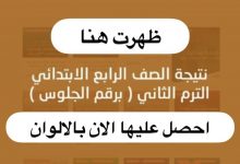 Photo of “إعرف نتيجتك بالألوان” نتيجة الصف الرابع الإبتدائي خلال ساعات بالألوان فقط
