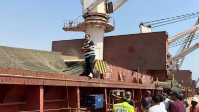 Photo of رئيس الحجر الزراعي يشرف علي فحص وتحليل وشحن أول مركب قمح هندي إلى مصر
