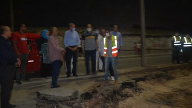 Photo of بدء أعمال معالجة الهبوط الأرضي الواقع بطريق الرياح التوفيقي
