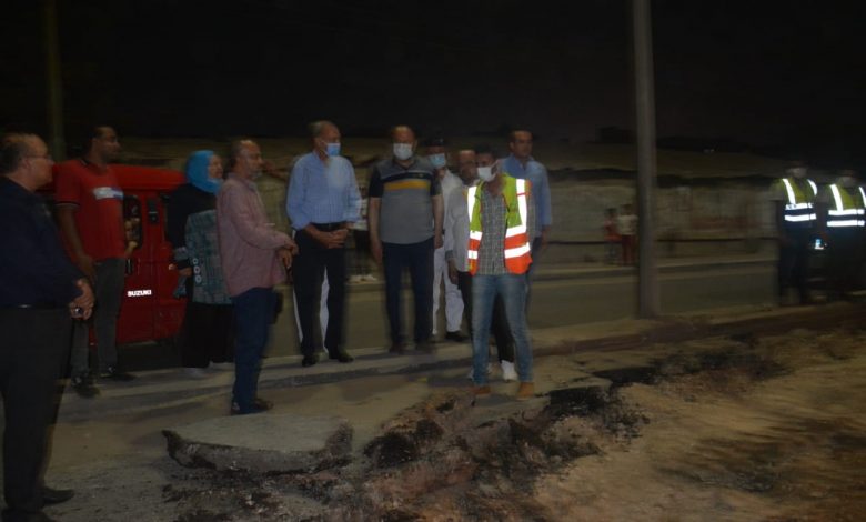 Photo of بدء أعمال معالجة الهبوط الأرضي الواقع بطريق الرياح التوفيقي
