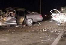 Photo of إصابة 4 أشخاص في حادث تصادم مروع بين سيارتين بصحراوي الفيوم منذ قليل