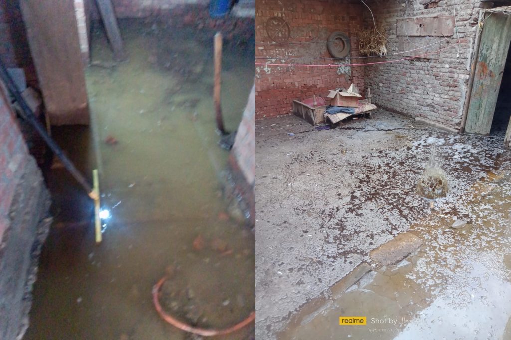 مياه الصرف الصحى تغرق منازل عزبة «المتيني» ببنها فى غياب الأجهزة المسؤولة كتبت- الهام السيد- متابعة: وائل جمال «مياه الصرف الصحى تغمر منازل عزبة المتيني، والروائح الكريهة تنبعث من كل مكان، والأهالى مشغولون بكسح المياه من منازلهم ليلاً ونهاراً، هذا هو حال لعزبة «المتيني»، التابعة لقسم بنها فى محافظة القليوبية منذ 7 أيام. أرسل مواطنو عزبة المتيني لخدمة شكاوى المواطنين بموقع «نبض العالم» استغاثة تفيد بغرق عدد من منازل العزبة بمياة الصرف الصحي. انتقل المراسل «وائل جمال» لرصد معاناة أهالى العزبة، وشاهد مياه الصرف الصحى وقد أغرقت عدد من منازل عزبة المتيني، حيث غمرت 3 منازل في شارع عبدالله عبد العليم، ومنزلين أخرين في شارع مطاوع، واكتر من منزل في العمومية بشارع السيد عمر، مؤكدا أن بعض الأهالى يجاهدون لكسح المياه. وقال« مازن» أحد المتضررين من مياة الصرف الصحي، أن منزله يغرق منذ 7 ايام بمياة الصرف التي لا تتوقف للحظة، مضيفا أن سيارات الكسح أرهقت كاهلهم، مضيفا انه يبذل كل جهده من أجل توفير نفقات كسح مياه المجارى من المنزل، وهو يتحسر على شفه عمره الذي يضيع أمام عينه حسب قوله. وأضاف أحد السكان المتضررين: «مش عارفين نعمل إيه، كل يوم الصرف بيطفح، مضيف أن طفح المجاري شكل أعباءً أثقلت كاهلهم حيث يلتزم بدفع مبلغ يومياً منذ 7 أيام لمشاركة الأهالى فى تأجير جرارات لكسح مياه الصرف. ومن جانبه أكد «أبو محمد»، أحد الأهالى: أن هناك كسر في الماسورة الرئيسة للصرف الصحي (الماسورة الأم)، مؤكدا: «تقدمنا بالعديد من الشكاوى إلى الجهات المختصة، لتصليح الصرف الصحى بالعزبة، ولكن دون جدوى.