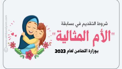 Photo of “التضامن” تعلن عدد المتقدمات لمسابقة الأم المثالية لعام 2023 بلغ 660 سيدة..والشروط تنطبق على 424 منهن