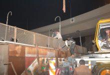 Photo of رفع كوبري مشاة الثلاجة علي الطريق الزراعي بغرب شبرا الخيمة