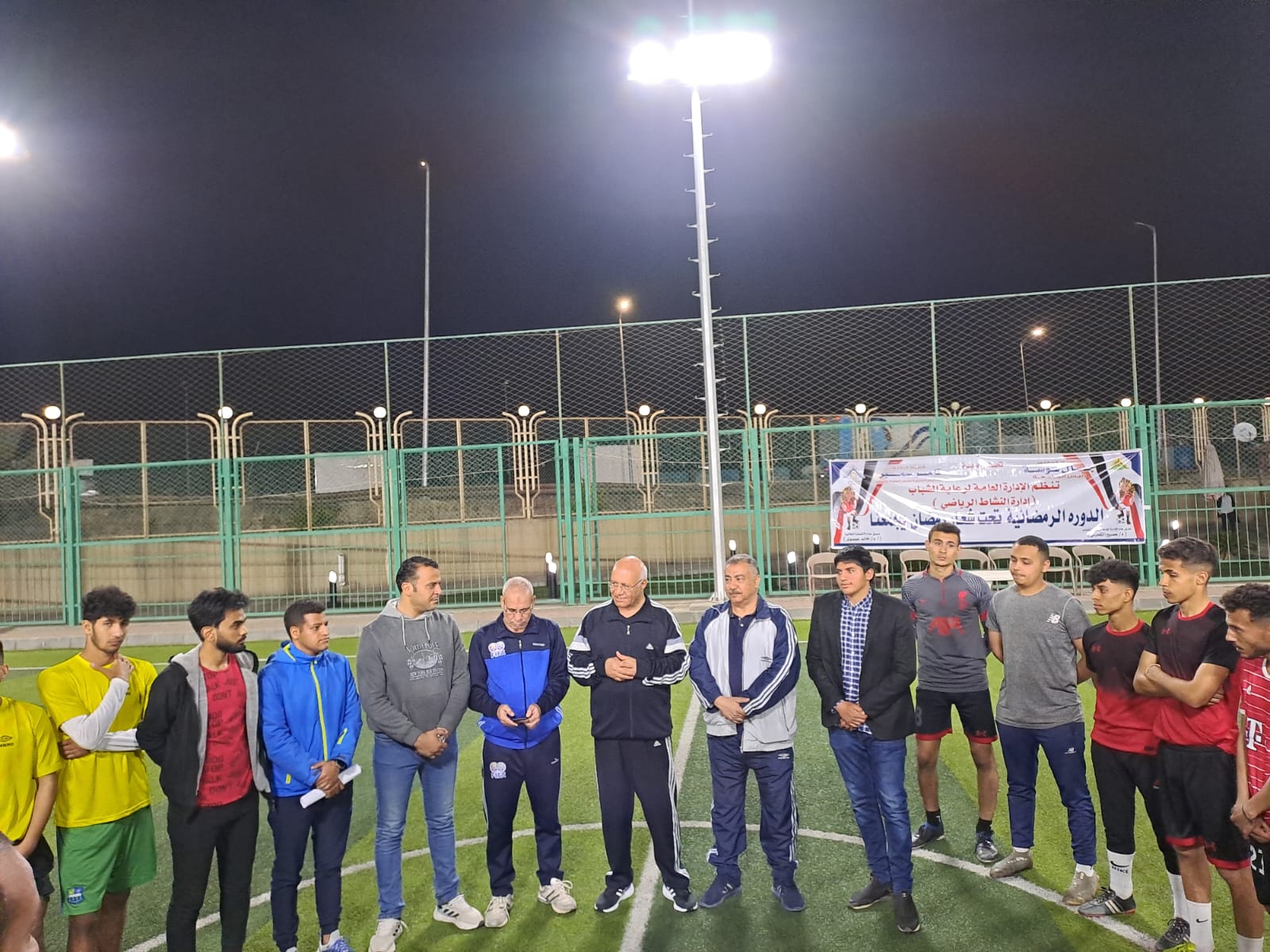 رئيس جامعة بنها يفتتح فعاليات الدورة الرمضانية " رمضان يجمعنا " لكرة القدم