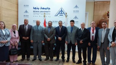Photo of رئيس جامعة بنها يستقبل أعضاء لجنة قطاع الآداب بالمجلس الاعلي للجامعات