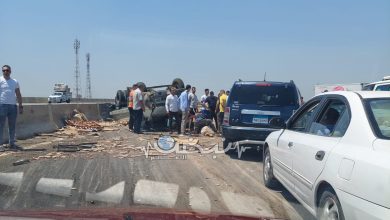 Photo of أنباء عن إصابات.. انقلاب سيارة ملاكي على طريق شبرا بنها الحر بمحافظة القليوبية الآن
