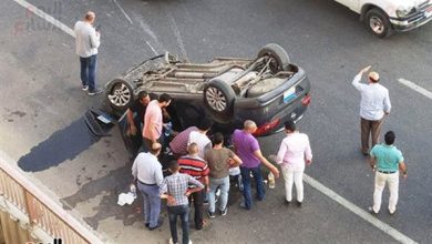 Photo of إصابة 4 أشخاص فى حادث تصادم سيارة ملاكي فى العمرانية