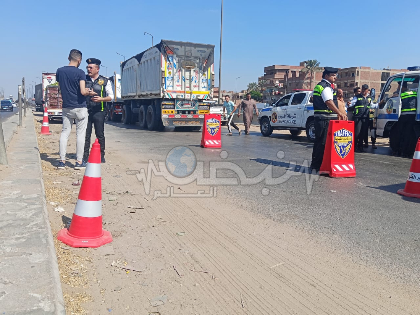 حملة مرورية موسعة في كفر شكر تكشف تجاوزات مالية ومخالفات مرورية