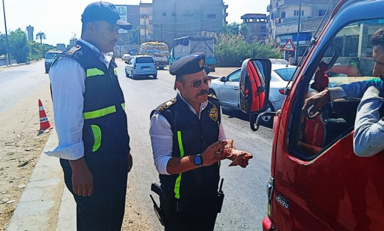 Photo of حملة مرورية موسعة في كفر شكر تكشف تجاوزات مالية ومخالفات مرورية