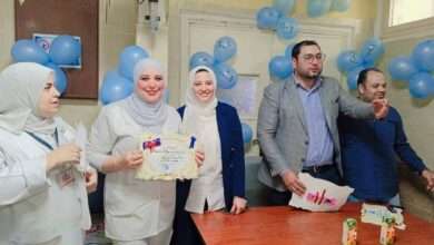 Photo of فرع القليوبية للتأمين الصحي – احتفالية اليوم العالمي للتمريض بعيادة بنها الشاملة