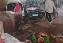 Photo of إصابة 5 أشخاص وتحطم 7 سيارات في حادث مروع أعلى كوبري الحرس الوطني ببنها