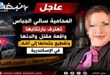 Photo of اعترافات صادمة.. المحامية سالي الجباس تعترف بارتكابها واقعة مقتل والدتها وتقطيع جثمانها إلى أشلاء بالإسكندرية